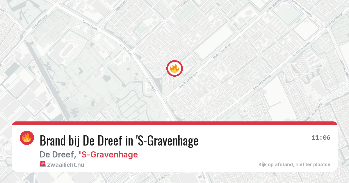 Brand bij De Dreef in 'S-Gravenhage — 2 jun 2026