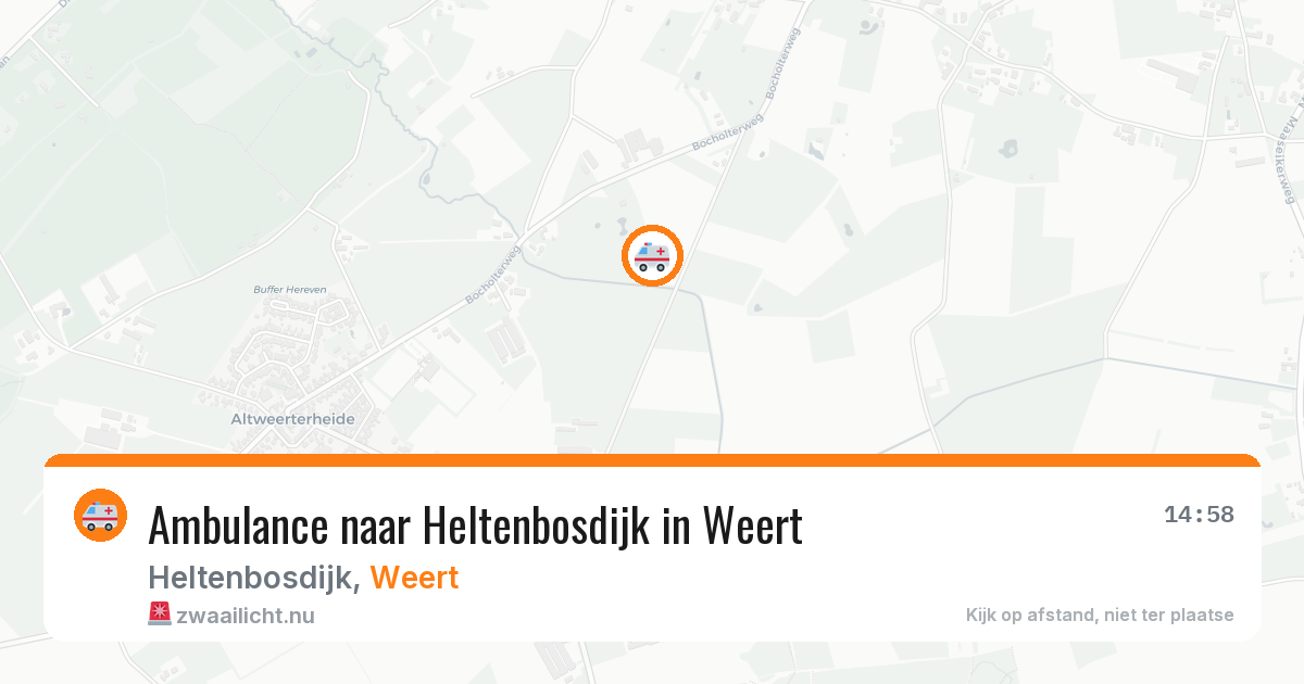 Ambulance naar Heltenbosdijk in Weert — 14 jul 2026