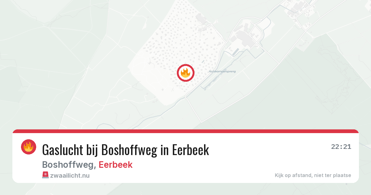 Gaslucht bij Boshoffweg in Eerbeek — 14 jul 2026