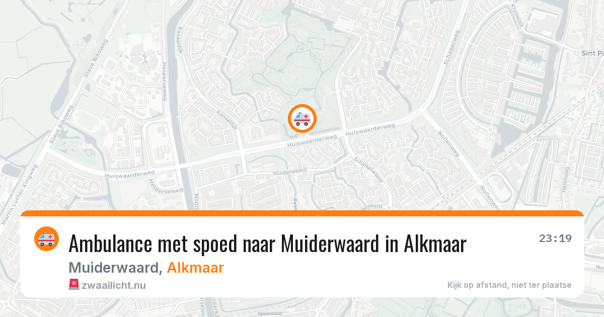 Ambulance met spoed naar Muiderwaard in Alkmaar — 11 jul 2026