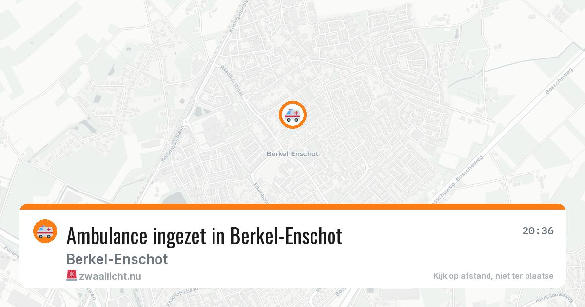 Ambulance ingezet in Berkel-Enschot — 10 jul 2026