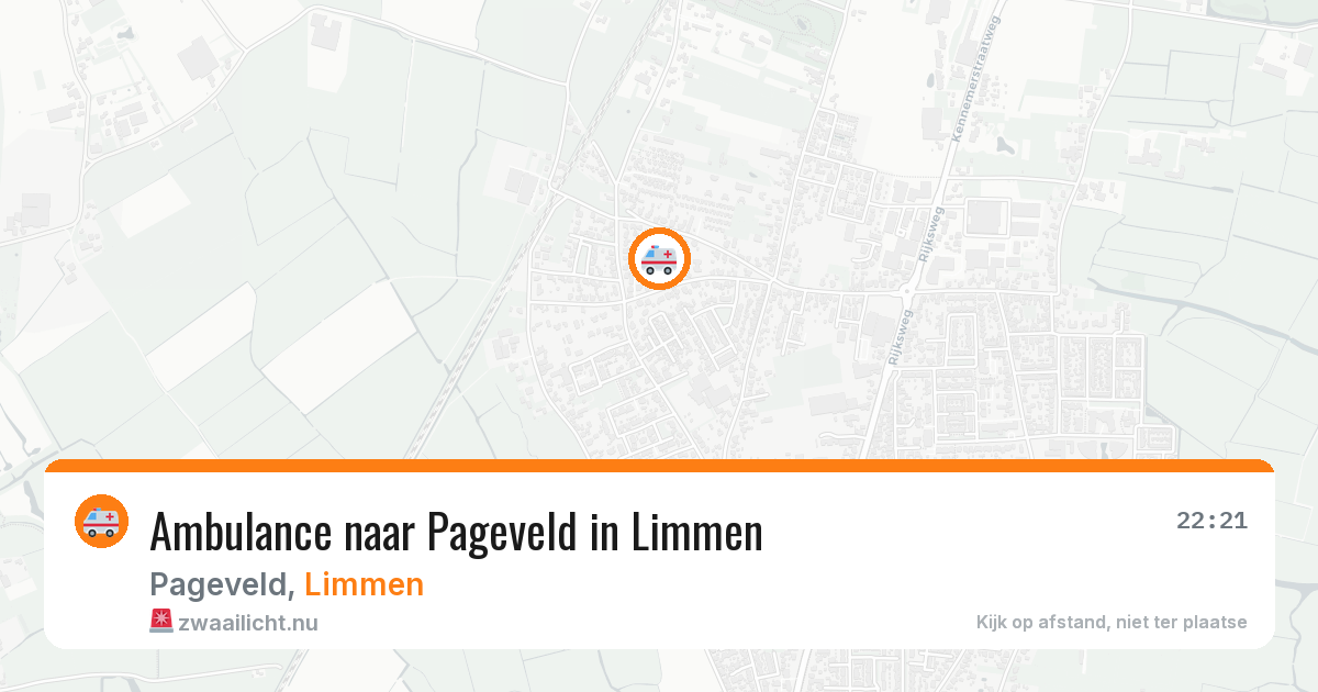 Ambulance naar Pageveld in Limmen — 14 jul 2026