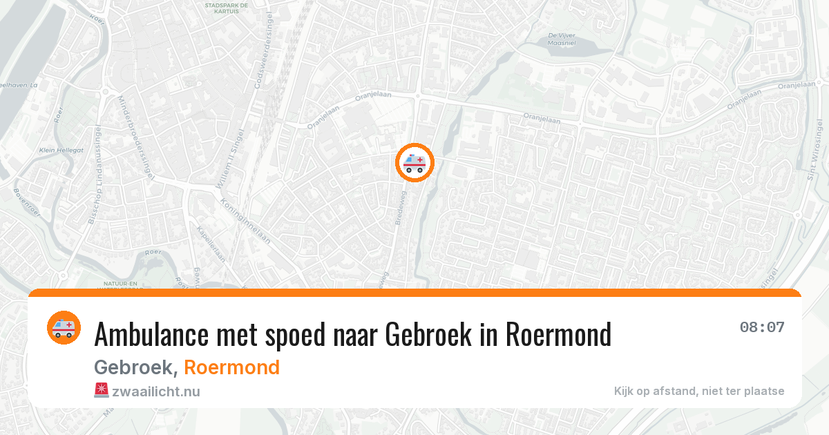 Ambulance met spoed naar Gebroek in Roermond — 28 jan 2026