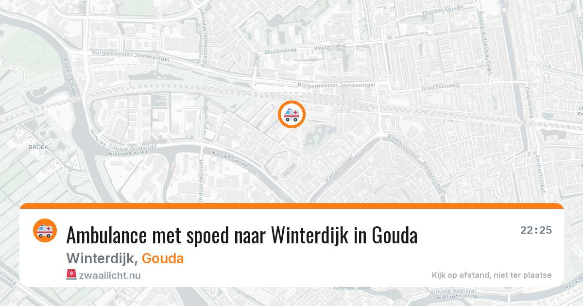Ambulance met spoed naar Winterdijk in Gouda — 30 mei 2026