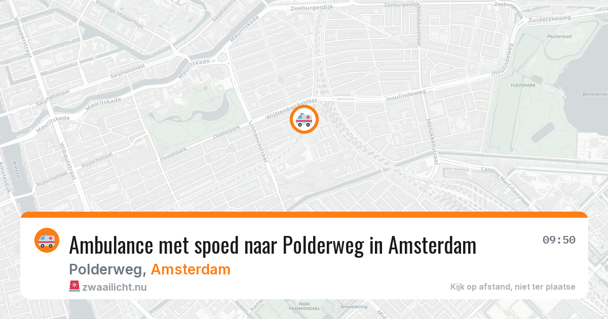 Ambulance met spoed naar Polderweg in Amsterdam — 21 jul 2026