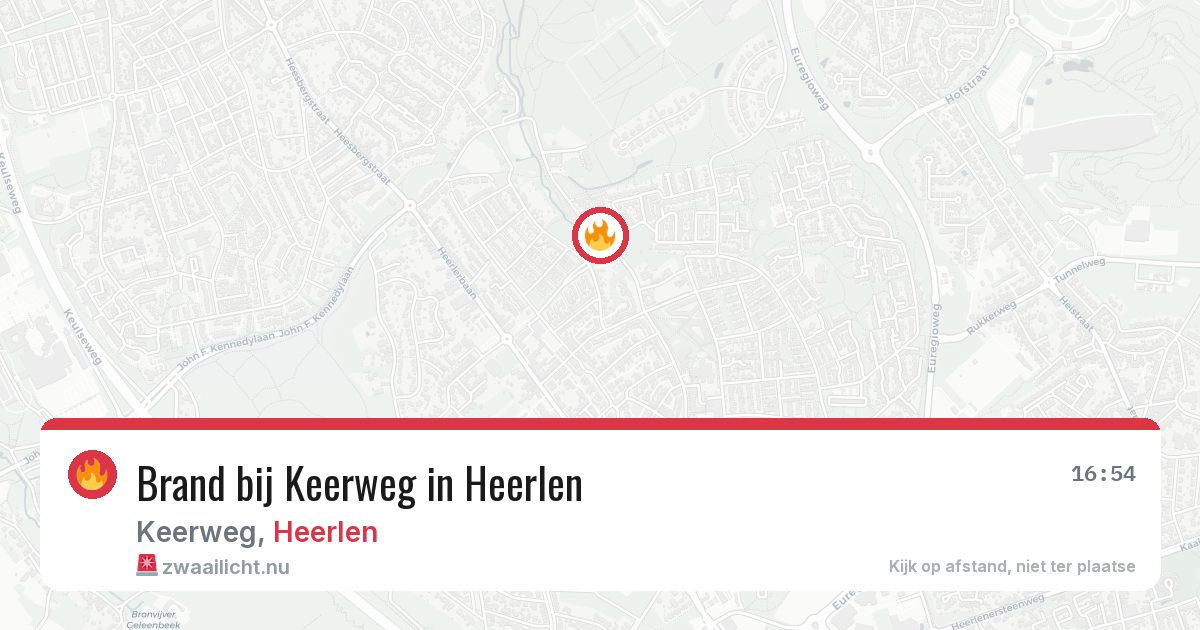 Brand bij Keerweg in Heerlen — 6 jun 2026