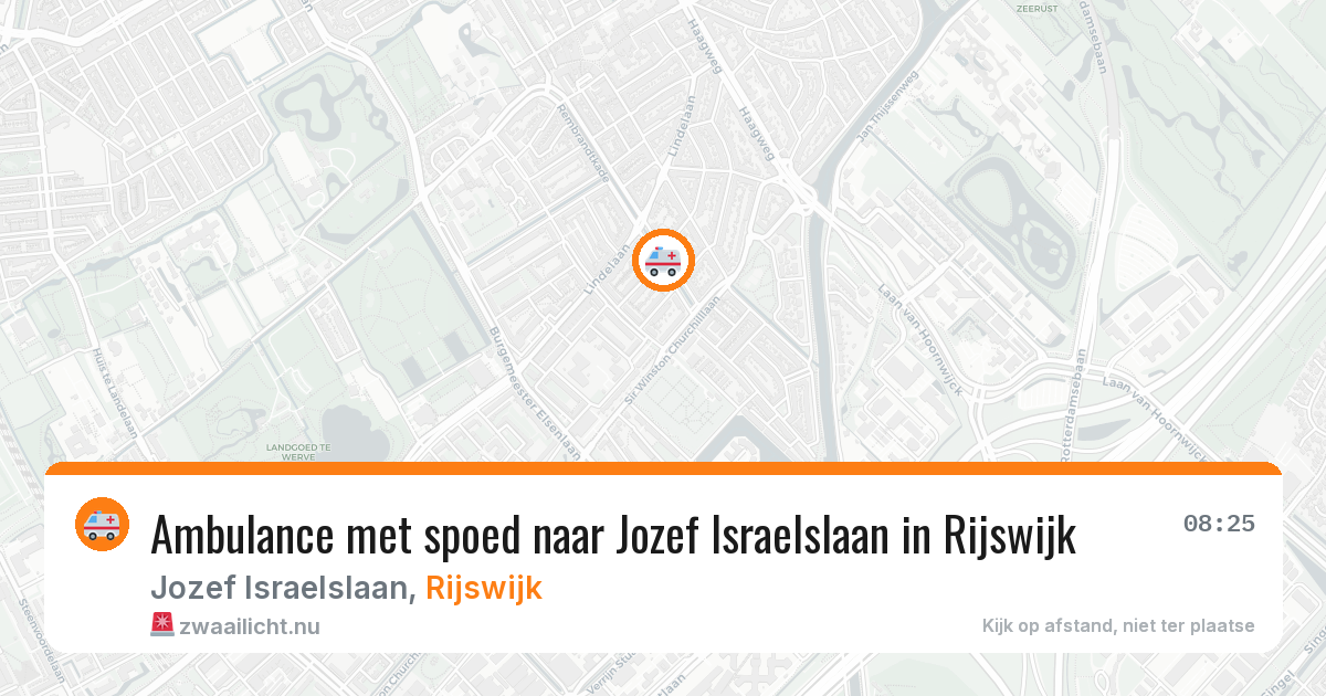 Ambulance met spoed naar Jozef Israelslaan in Rijswijk — 25 mrt 2026