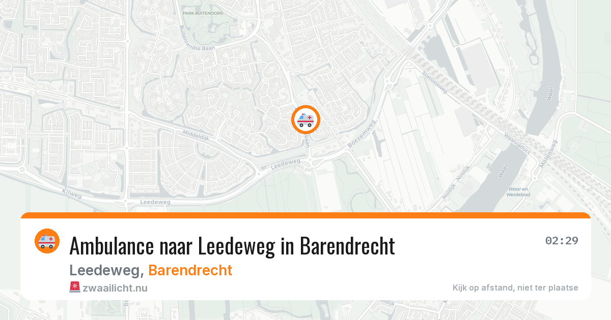 Ambulance naar Leedeweg in Barendrecht — 20 jul 2026
