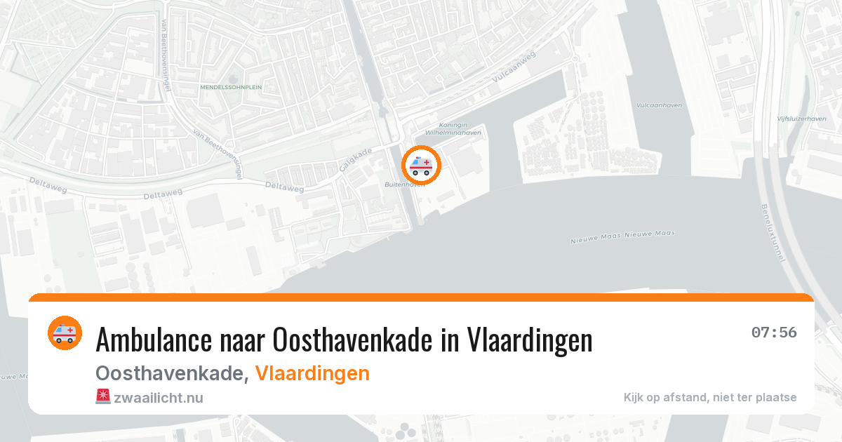 Ambulance naar Oosthavenkade in Vlaardingen — 21 jul 2026