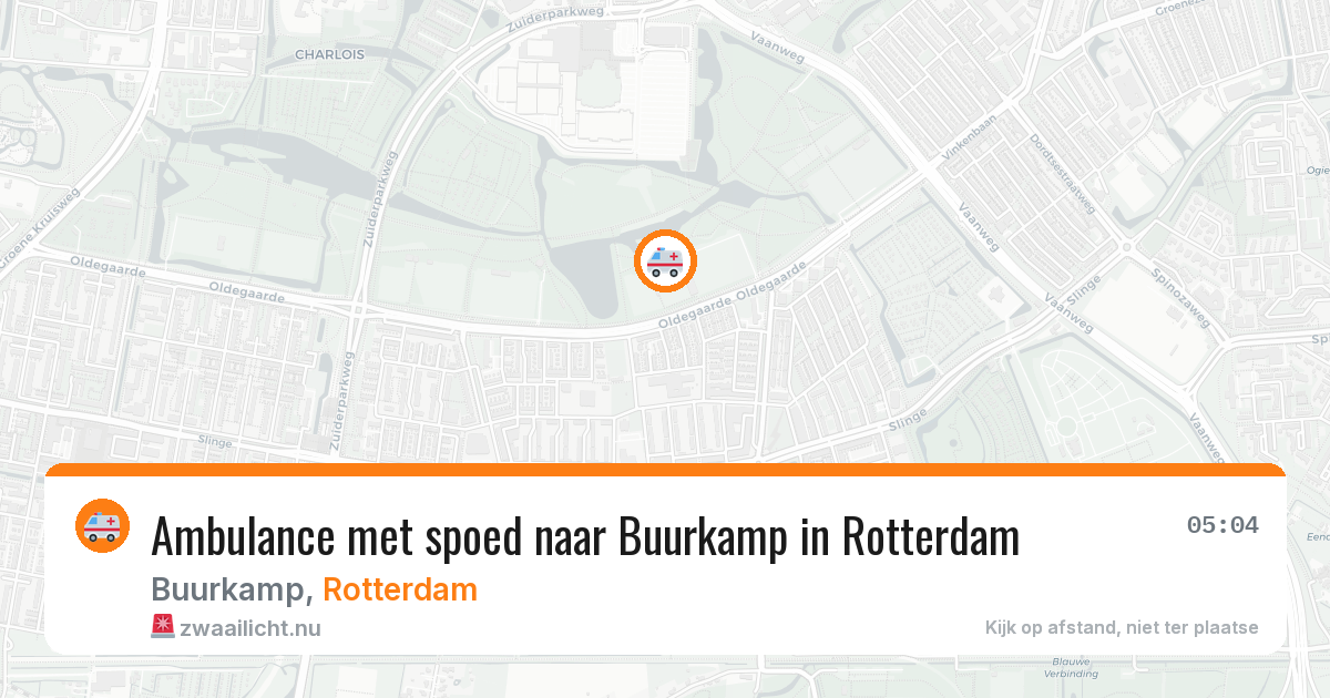 Ambulance met spoed naar Buurkamp in Rotterdam — 11 jul 2026