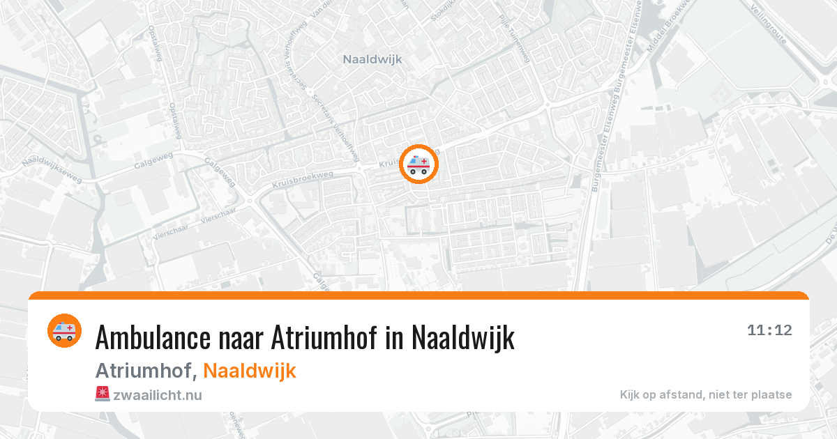 Ambulance naar Atriumhof in Naaldwijk — 26 jul 2026
