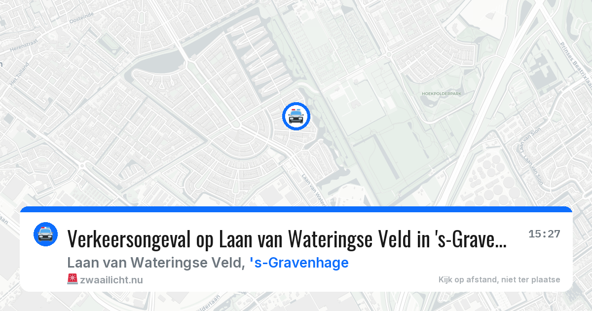 Verkeersongeval op Laan van Wateringse Veld in 's-Gravenhage — 11 jul 2026