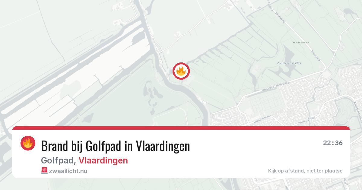Brand bij Golfpad in Vlaardingen — 24 jul 2026