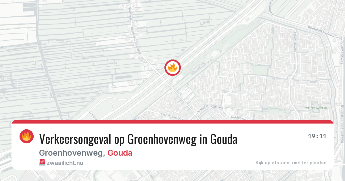 Verkeersongeval op Groenhovenweg in Gouda — 29 mei 2026