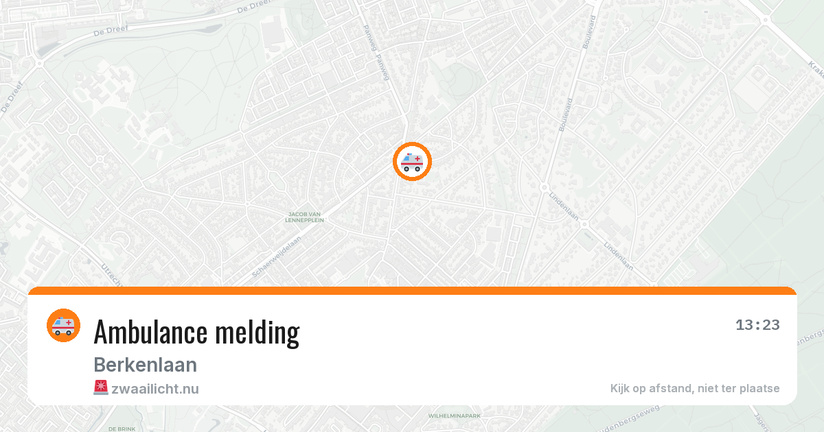 Ambulance melding — 28 mei 2026