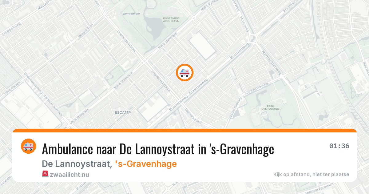 Ambulance naar De Lannoystraat in 's-Gravenhage — 11 jul 2026