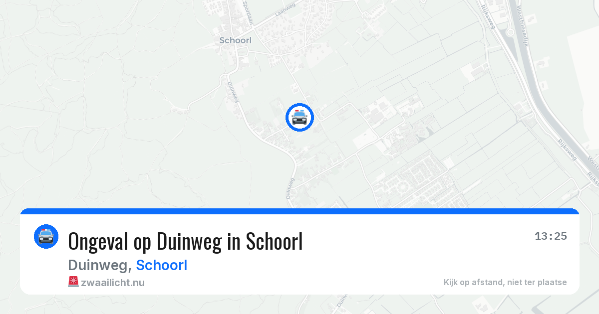 Ongeval op Duinweg in Schoorl — 21 mei 2026
