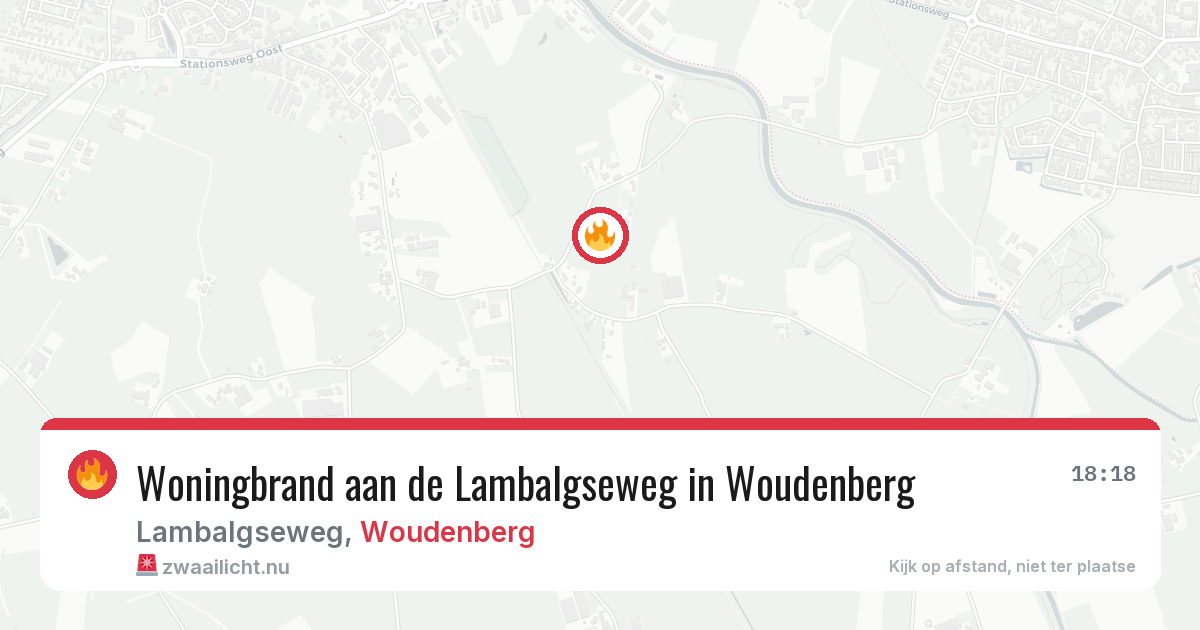 Woningbrand aan de Lambalgseweg in Woudenberg — 14 mei 2026