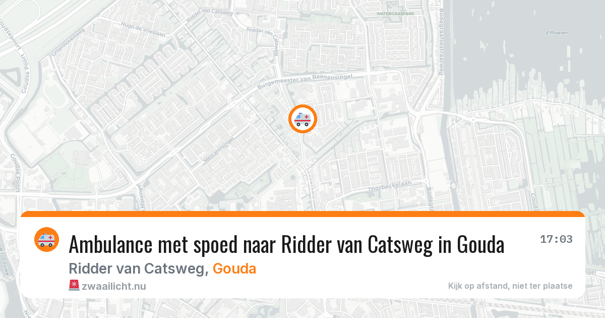 Ambulance met spoed naar Ridder van Catsweg in Gouda — 24 feb 2026