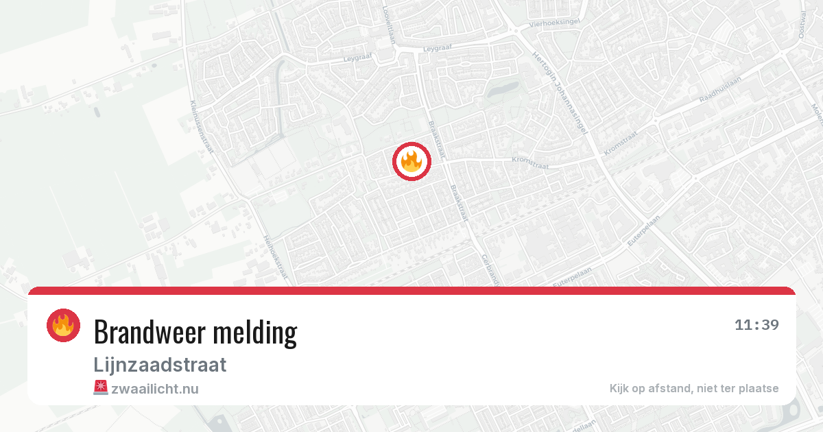 Brandweer melding — 31 mei 2026