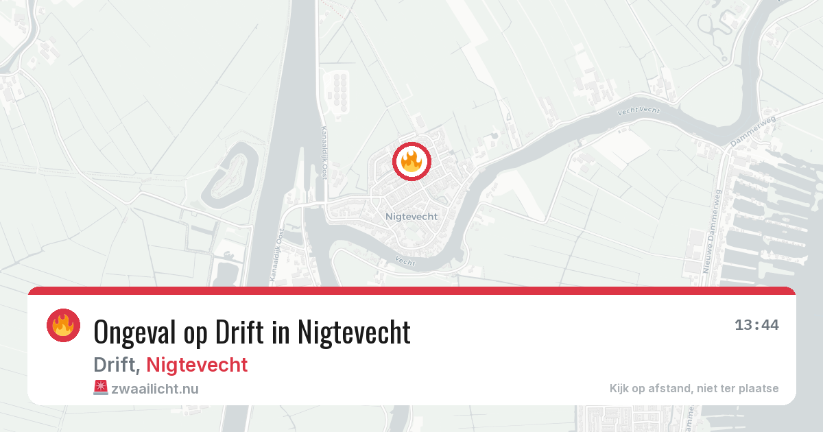Ongeval op Drift in Nigtevecht — 11 apr 2026