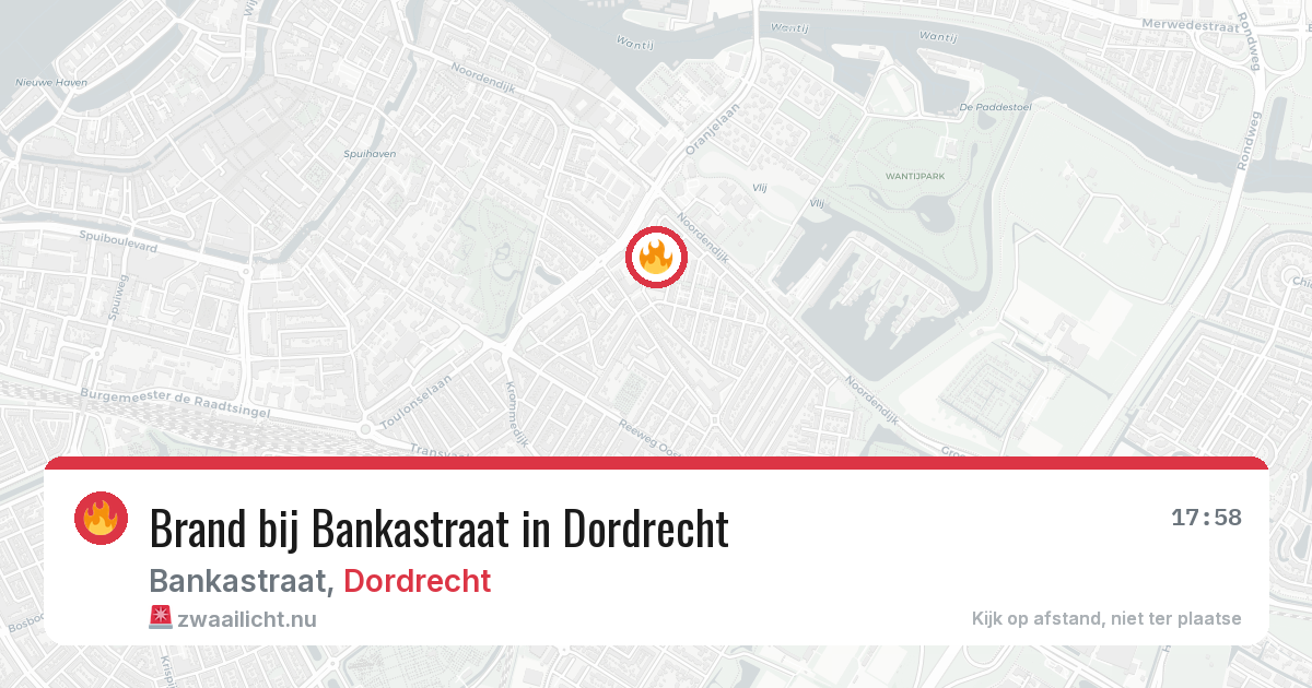 Brand bij Bankastraat in Dordrecht — 21 mei 2026