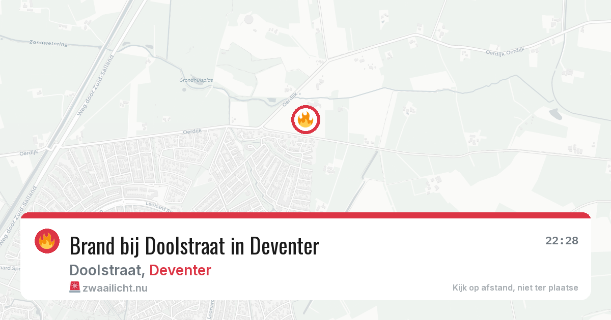 Brand bij Doolstraat in Deventer — 12 jul 2026