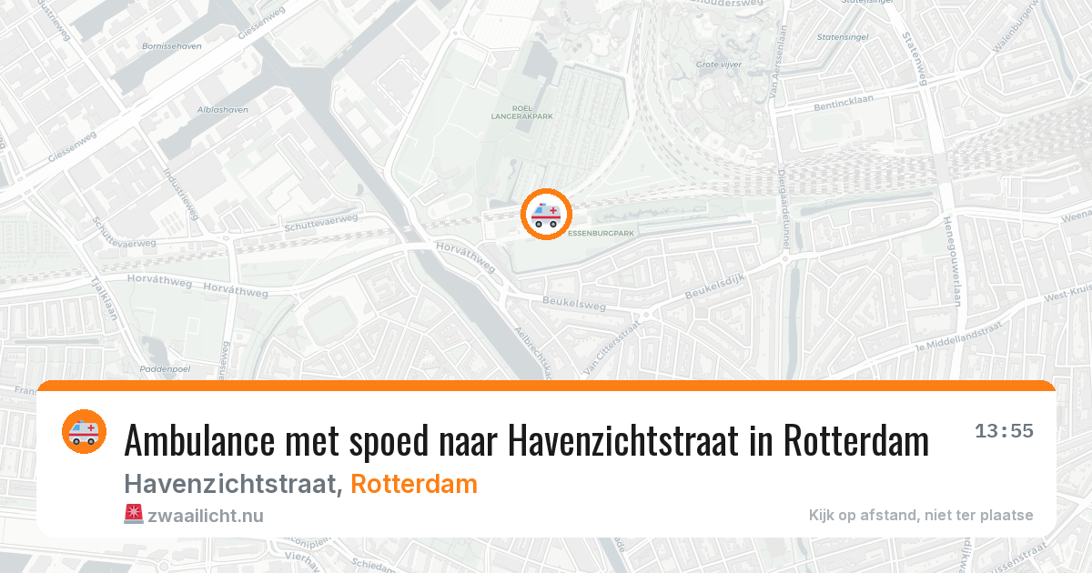 Ambulance met spoed naar Havenzichtstraat in Rotterdam — 10 jul 2026