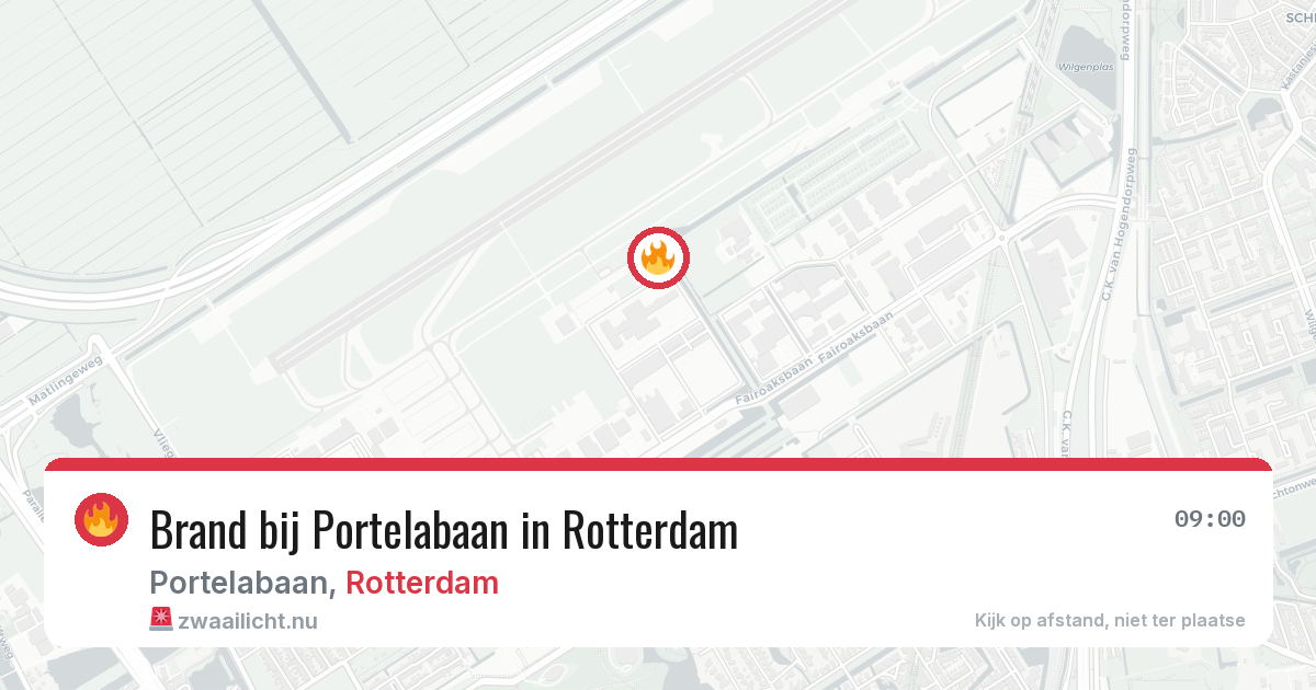 Brand bij Portelabaan in Rotterdam — 30 mei 2026