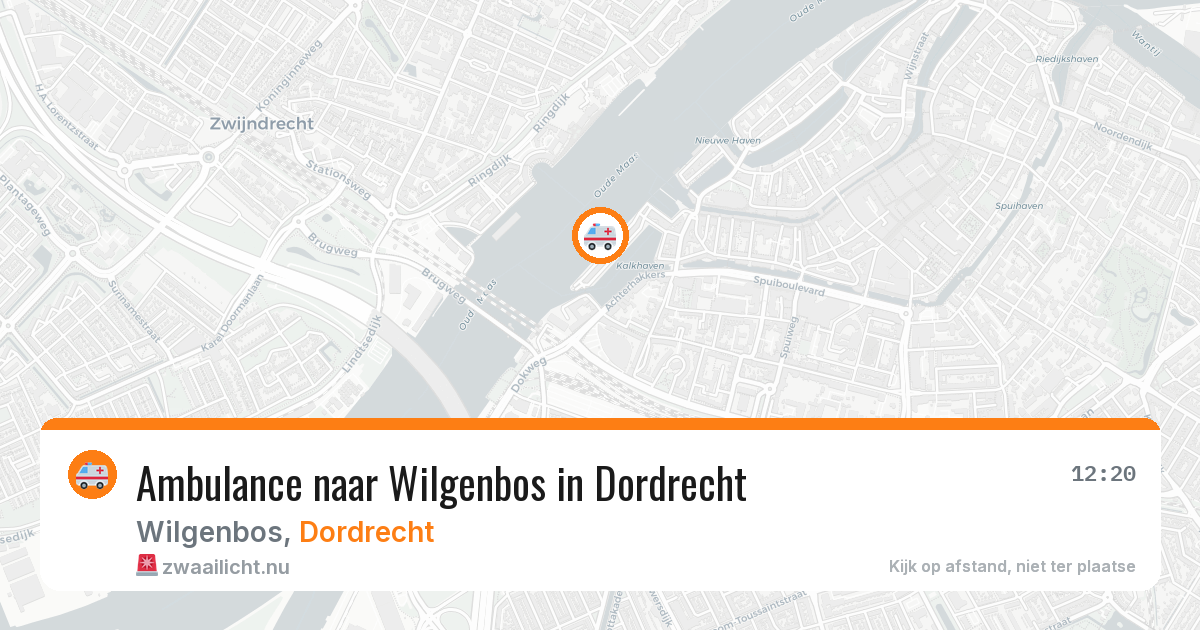 Ambulance naar Wilgenbos in Dordrecht — 25 apr 2026