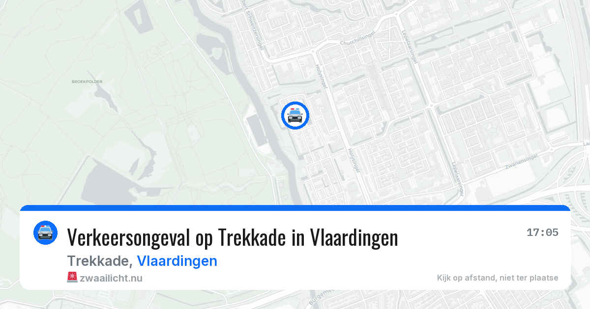 Verkeersongeval op Trekkade in Vlaardingen — 11 jul 2026