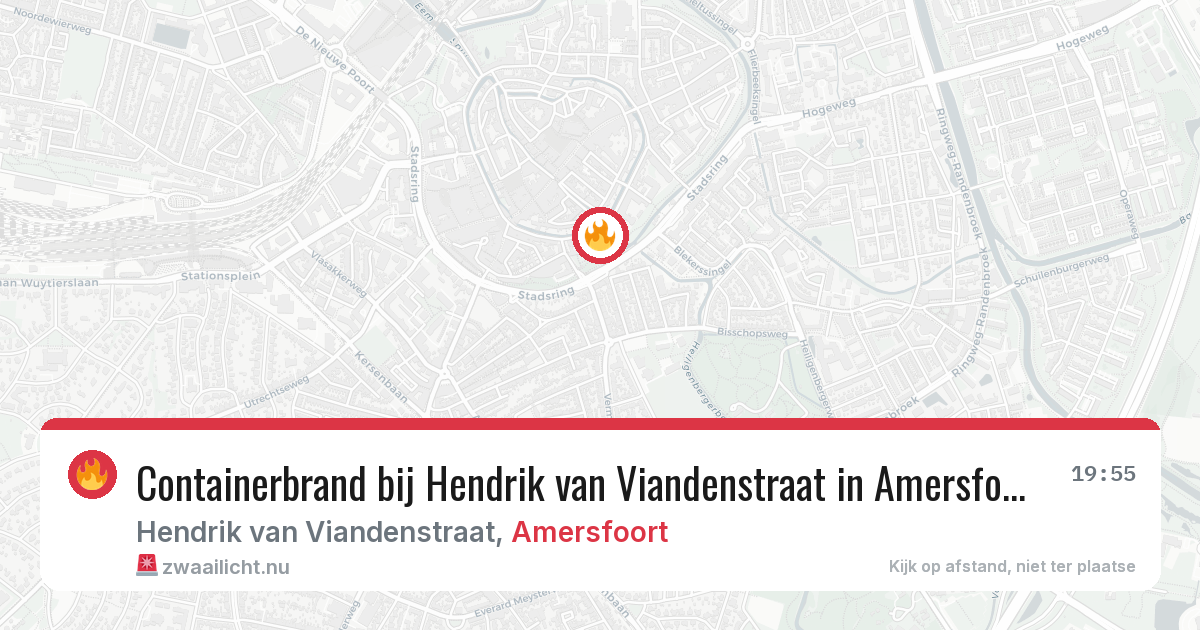 Containerbrand bij Hendrik van Viandenstraat in Amersfoort — 9 jul 2026
