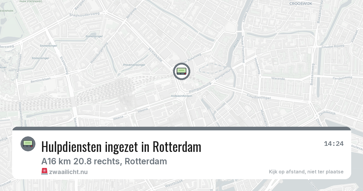 Hulpdiensten ingezet in Rotterdam — 19 feb 2026 | 🚨 Zwaailicht.nu