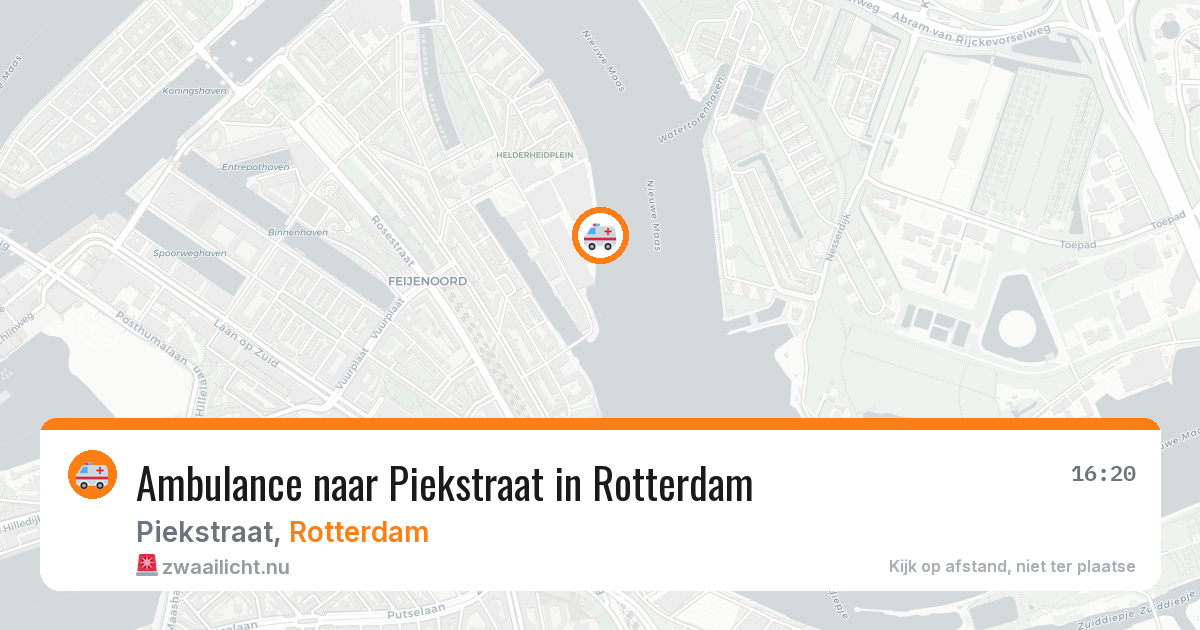 Ambulance naar Piekstraat in Rotterdam — 22 jul 2026