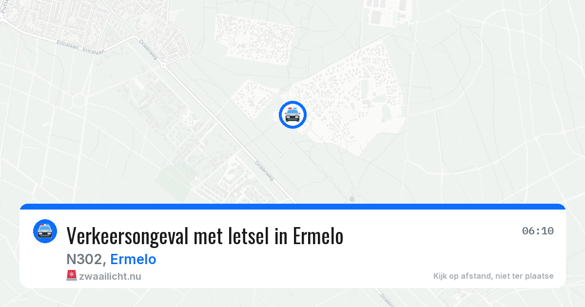 Verkeersongeval met letsel in Ermelo — 20 jul 2026