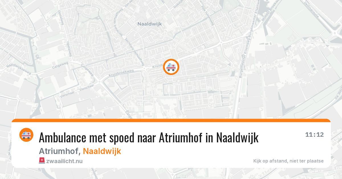 Ambulance met spoed naar Atriumhof in Naaldwijk — 24 jan 2026