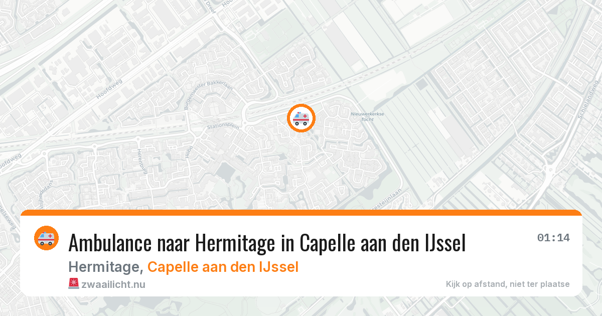 Ambulance naar Hermitage in Capelle aan den IJssel — 13 jul 2026