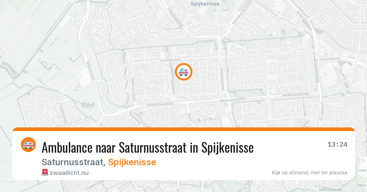 Ambulance naar Saturnusstraat in Spijkenisse — 16 jul 2026