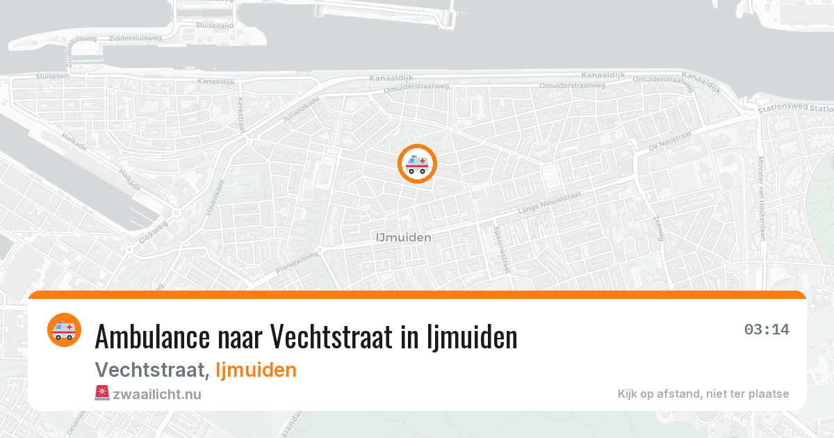 Ambulance naar Vechtstraat in Ijmuiden — 23 jul 2026