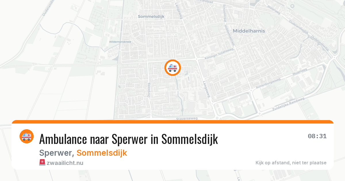 Ambulance naar Sperwer in Sommelsdijk — 20 jul 2026