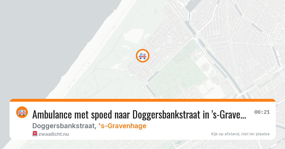 Ambulance met spoed naar Doggersbankstraat in 's-Gravenhage — 4 jun 2026