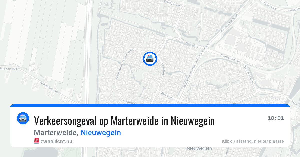 Verkeersongeval op Marterweide in Nieuwegein — 23 mrt 2026