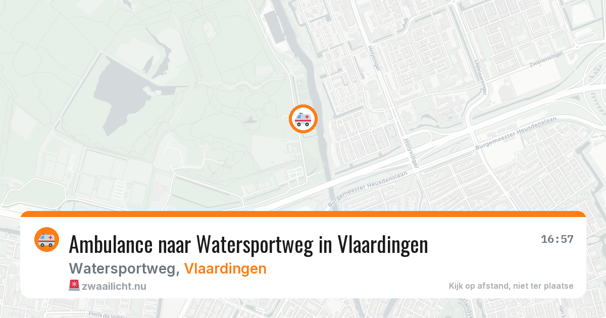 Ambulance naar Watersportweg in Vlaardingen — 13 jul 2026
