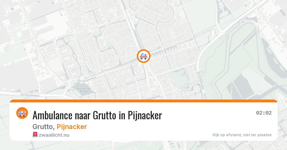 Ambulance naar Grutto in Pijnacker — 19 jul 2026