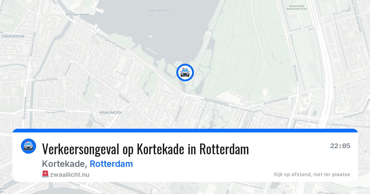 Verkeersongeval op Kortekade in Rotterdam — 31 mei 2026