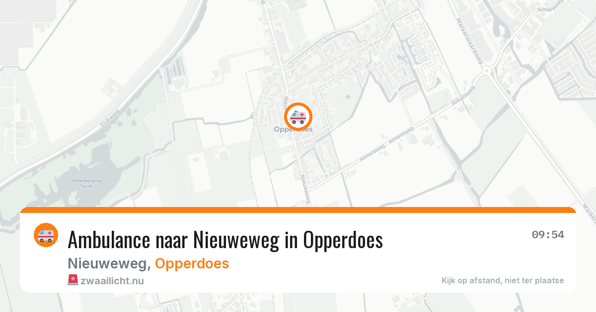 Ambulance naar Nieuweweg in Opperdoes — 27 jun 2026
