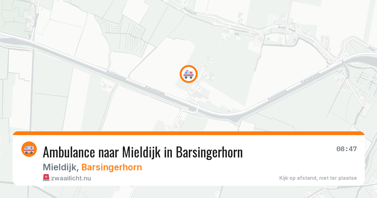 Ambulance naar Mieldijk in Barsingerhorn — 2 apr 2026