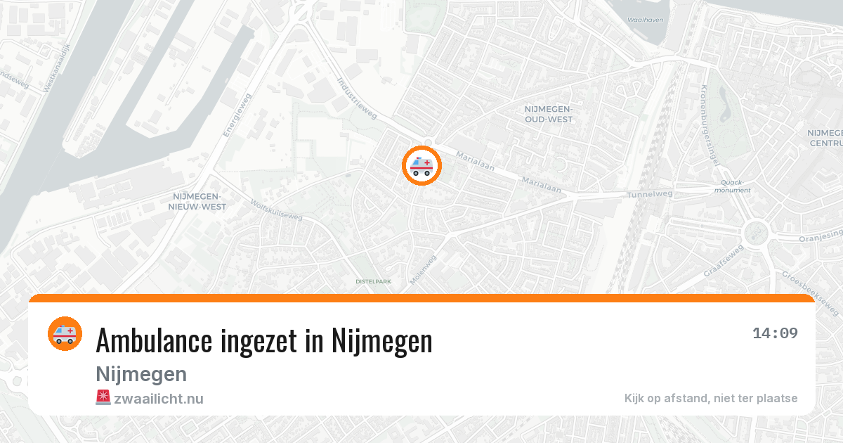 Ambulance ingezet in Nijmegen — 26 mrt 2026
