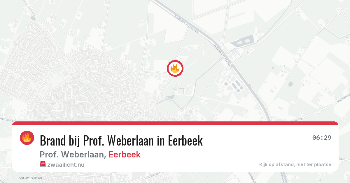 Brand bij Prof. Weberlaan in Eerbeek — 4 jun 2026