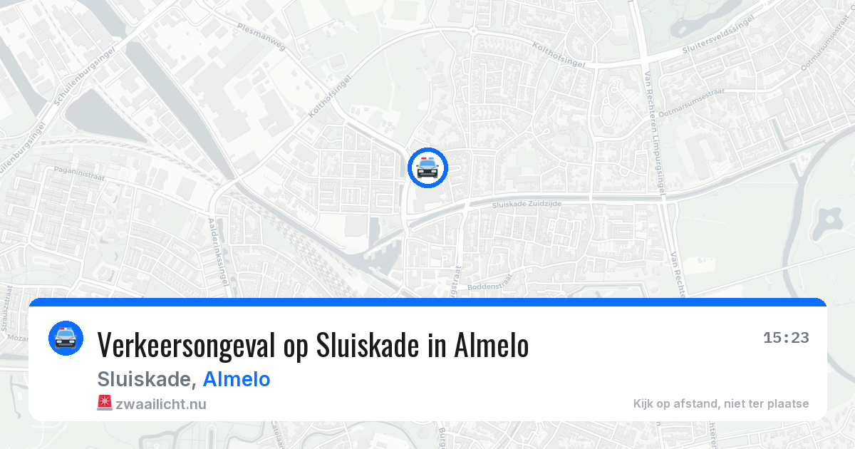 Verkeersongeval op Sluiskade in Almelo — 4 mei 2026